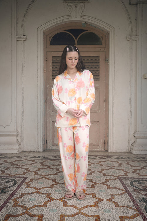 Coral Rose Pyjama Set