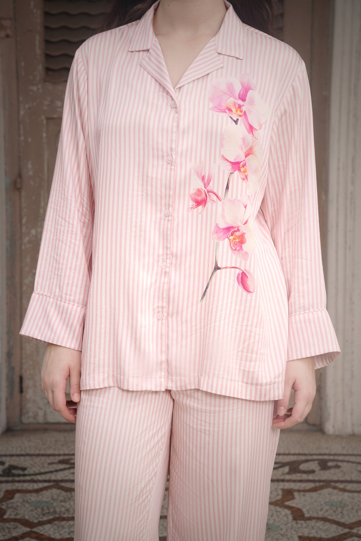 Pink Orchid Pyjama Set
