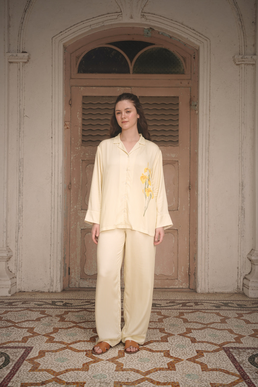 Yellow Iris Pyjama Set