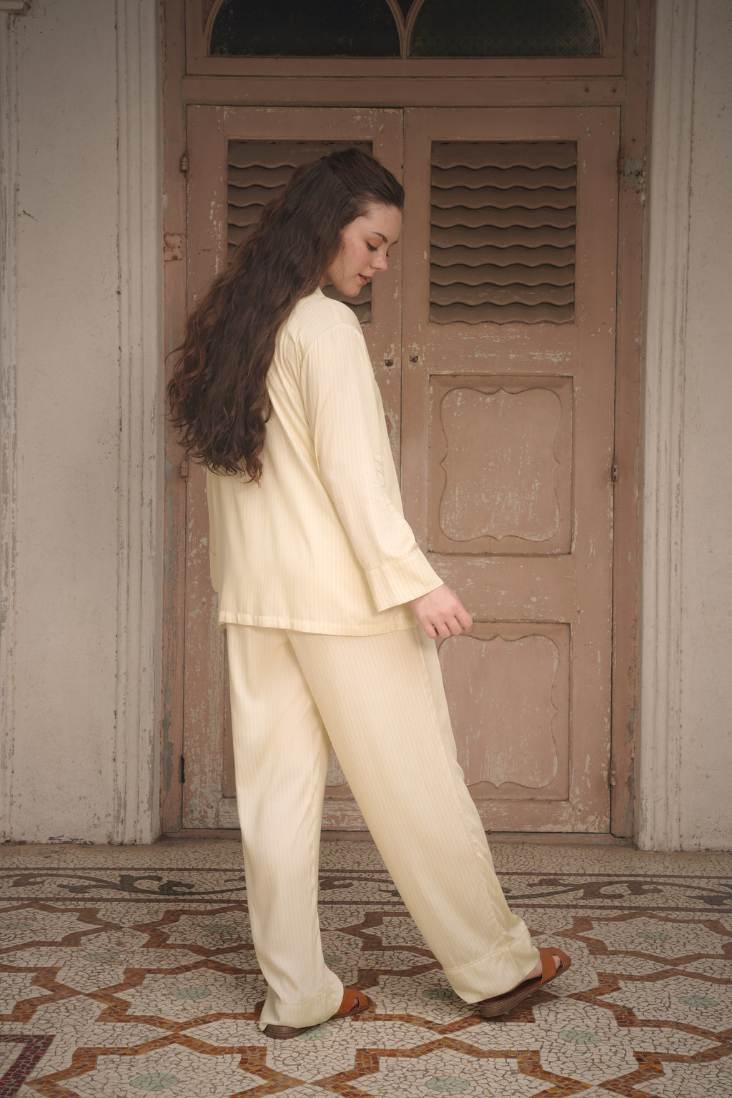Yellow Iris Pyjama Set